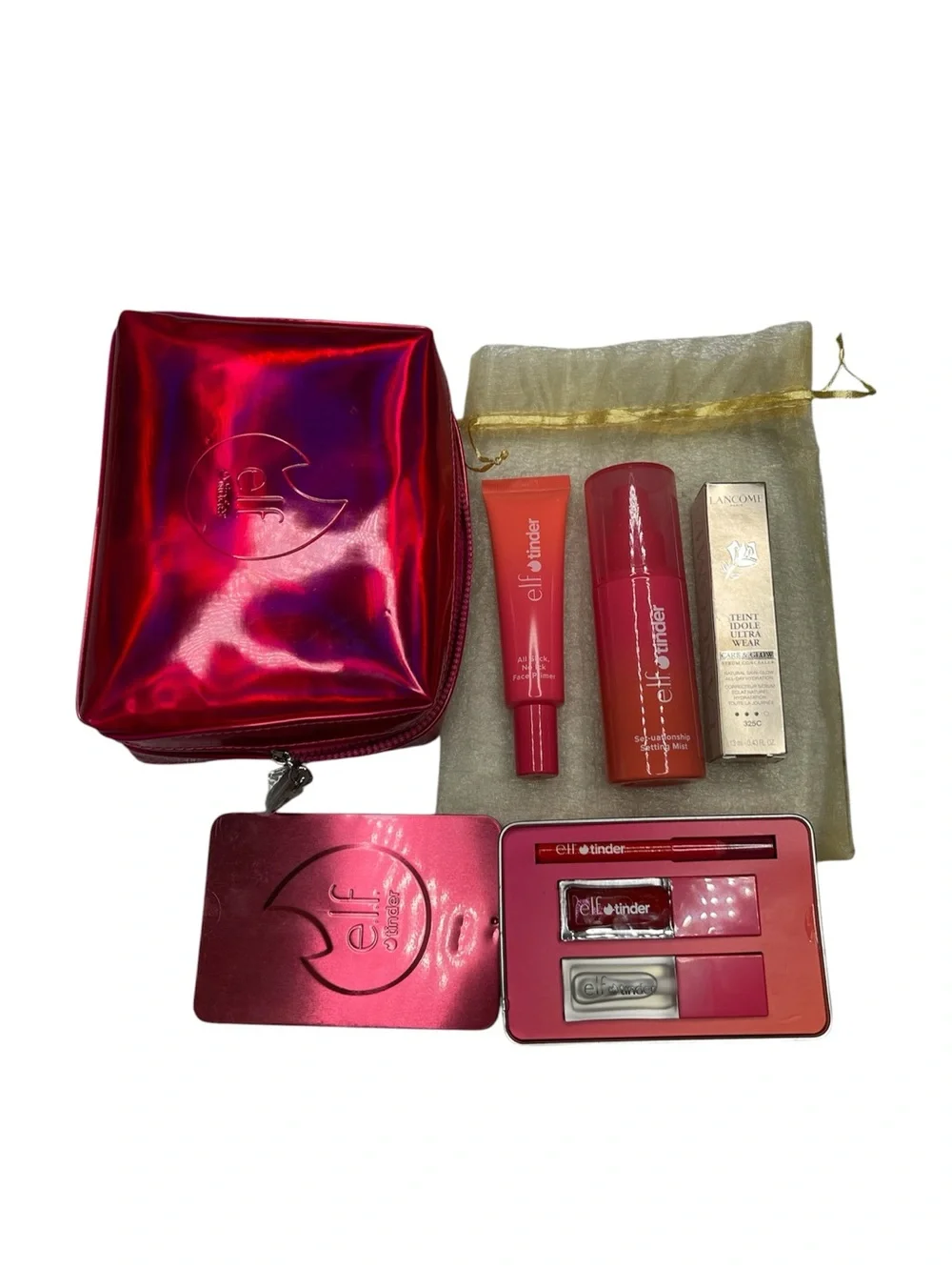 ELF Cosmetics X Tinder Makeup set Pouch Bag